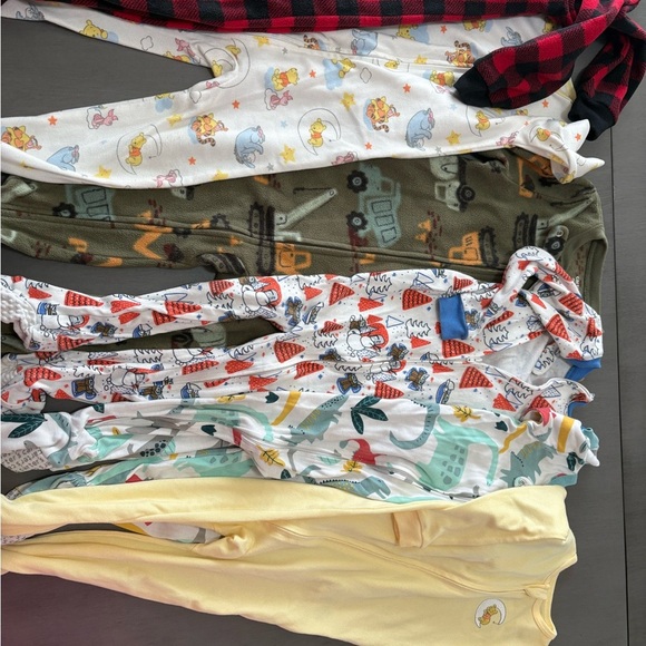 Carter's Kids One Pieces Footies - Red, White, Green, Yellow - Picture 1 of 3